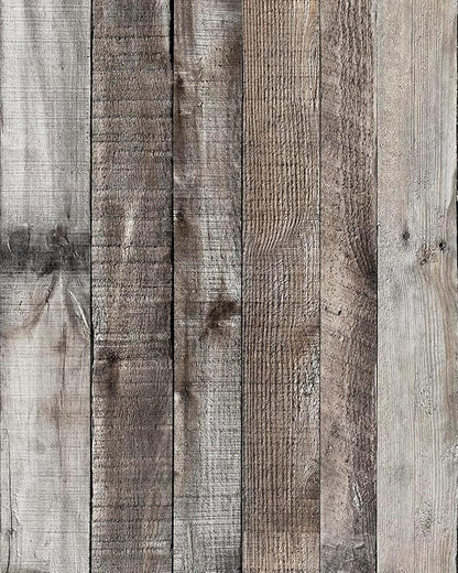 Livebor Gray Shiplap Peel and Stick Wallpaper Wood Contact Paper 17.7”x 120” Distressed Wood Wallpaper Peel and Stick Wooden Wall Gray Contact Paper Rustic Shiplap Plank for Walls and Countertops