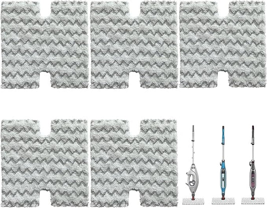 5Pcs steam mop pad for Shark Lift-Away pro Genius steam mop Replacement Pads S3973, S3973D, S3972,S3972BRN, S5002Q, S6002Contactless dust-Proof Grip Washable Replacement mop Pads (5Pcs)