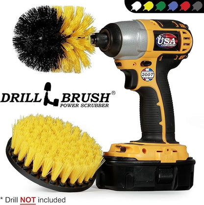 Bathroom Accessories - Cleaning Supplies - Drill Brush - Grout Cleaner - Shower Cleaner - Scrub Brush for Shower - Tile Cleaning Brush - Bathroom Cleaning Tools - Drill Brush Attachment Set - Bathtub