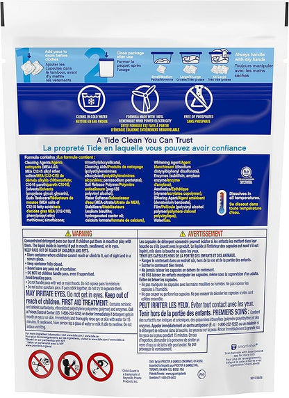 Tide PODS Free & Gentle, Laundry Detergent Soap Pods, Unscented, 3 Bag Value Pack, 111 Count, HE Compatible