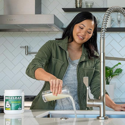 Bio-Clean Drain Septic 2# Can Cleans Drains- Septic Tanks - Grease Traps All Natural and 100% Guaranteed No Caustic Chemicals! Removes fats Oil and Grease, Completely Cleans Your System.