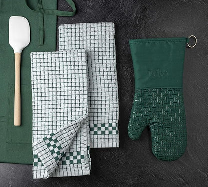 XLNT Highly Absorbent Kitchen Dish Towels 100% Cotton 18x28 inch – Ultra-Thick Dishcloths – Premium Weave for Drying & Cleaning – Soft, Durable & Lint-Free – Pack of 9 Green