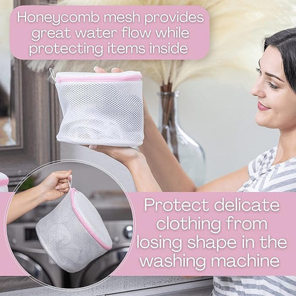 Mamlyn Mesh Bra Bags for Washing Machine, Lingerie wash Bags for Laundry