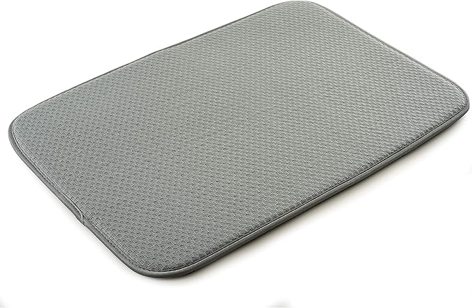 Norpro - 329 Norpro dish drying mat, 18" x 12", gray