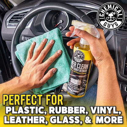 Chemical Guys InnerClean Interior Quick Detailer Cleaner and Protectant for Dashboards Door Panels Seats Trim and Surfaces Non Greasy Interior Car Cleaning Spray and Interior Detailer Spray 16 oz