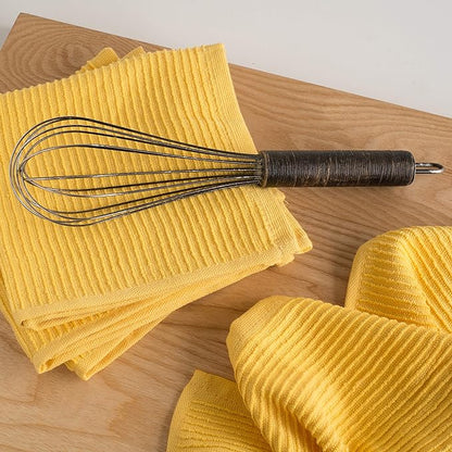 Now Designs Ripple Kitchen Dishcloth Lemon 13 x 13in Set of 4