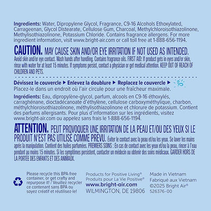 Bright Air 14 oz Odor Eliminator Gel, Light & Pure Unscented, Case of 6, Lasts up to 90 Days
