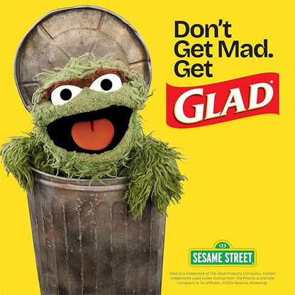 Glad ForceFlex Tall Kitchen Trash Bags, 13 Gallon, Fresh Clean, 80 Count (Package May Vary)