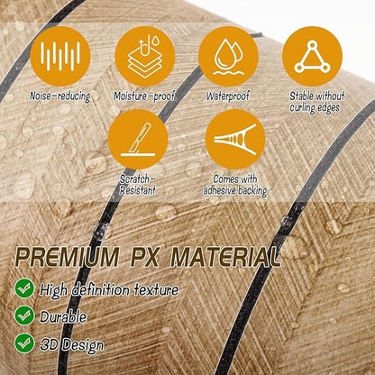Peel and Stick Slat Wall Panel 118" x 15.7" – Self-Adhesive 3D Wood Grain Wall Panels, Waterproof PVC Fluted Paneling, Soundproof Faux Wood Wallpaper for Living Room Ceiling Decor (4 Rolls)
