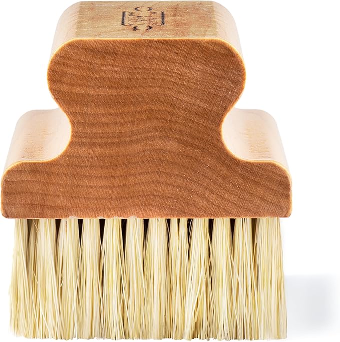 CLARK'S Cutting Board Scrub Brush - for Applying Food Grade Mineral Oil - Food Safe Wood Stain - Ideal for Wooden Butcher Blocks - Bamboo - Cast Iron - Countertops - Maple Construction - Food Safe