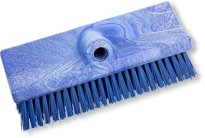 SPARTA 40423EC14 Plastic Floor Scrub Brush, Wall Brush, Equipment Brush With Nonabsorbent Bristles For Industrial Kitchens, Hospitals, Commercial Cleaning, 10 Inches, Blue