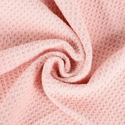 Mile High Life Tri-fold Golf Towel | 16" X 24" | Premium Microfiber Fabric | Waffle Pattern | with Heavy Duty Carabiner Clip | for Men and Women (Pink)