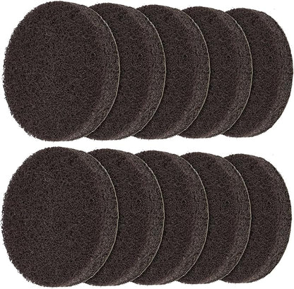 MR.SIGA Abrasive Heavy Duty Pad Refills for Electric Spin Scrubber, 10 Pack