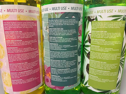 HOUSE OF FAB! Multi Surface Cleaner Spray, Fragranced Multi Use, All Purpose Cleaning Spray, All Purpose Cleaner, Effectively Cleans Surfaces, 25.4 FL OZ, 6 Pack, Sweet