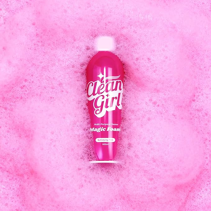 Magic Foam - Satisfying Pink Foaming All-Purpose Cleaner - 500ml Each (Pack of 3)