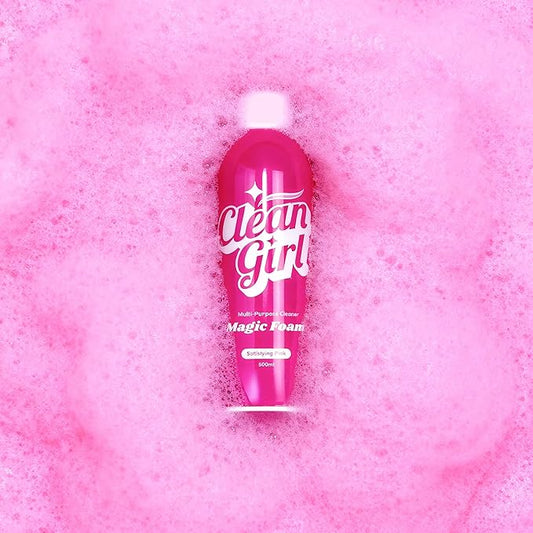Magic Foam - Satisfying Pink Foaming All-Purpose Cleaner - 500ml Each (Pack of 3)