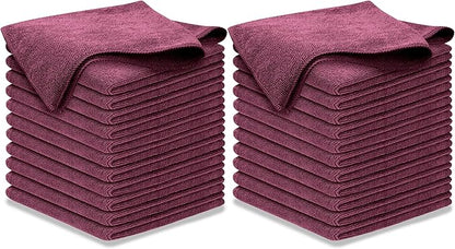 USANOOKS Premium 300GSM Microfiber Cleaning Cloth - 12.5"x12.5" High Performance - 1200 Washes, Ultra Absorbent Microfiber Towels for Cars Undercarriage, Rims & Engine Bay Cleaning - Microfiber Cloth