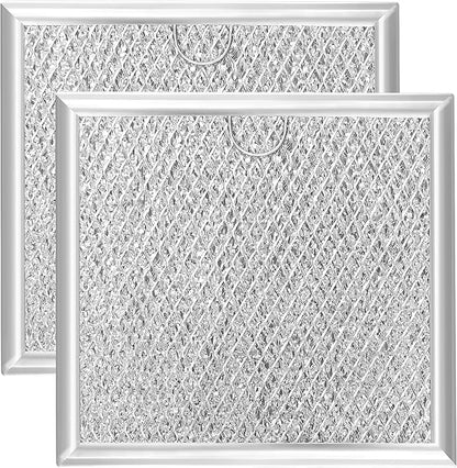 6.81" x 6.34" Microwave Grease Filter, Oven Replacement for WB02X11534, DE63-00666A, Aluminum Mesh Grease Multi-layer Vent Filter 2-Pack