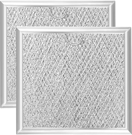 6.81" x 6.34" Microwave Grease Filter, Oven Replacement for WB02X11534, DE63-00666A, Aluminum Mesh Grease Multi-layer Vent Filter 2-Pack