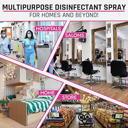 LUCAS-CIDE Ready To Use All Purpose Cleaner - Home Essentials Cleaning Supplies For Everyday Hygiene - Fresh Citrus Scented Disinfecting Spray Bathroom Cleaner, Glass Cleaner, Floor Cleaner, etc.
