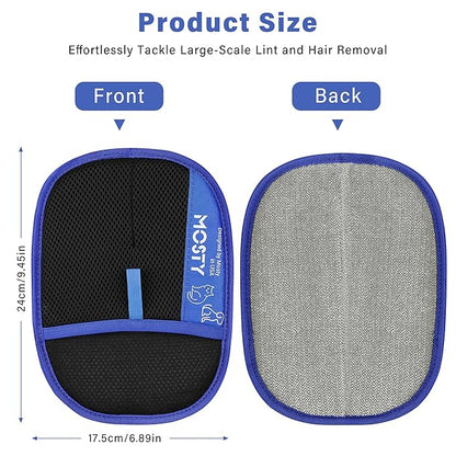 Pet-Hair-Removal-Glove 2PCS Cat & Dog Hair Remover Mitt for Couch, Furniture,Carpet,Car Seat Double-Sided-Pet-Grooming-Mitt Electrostatic-Remover-Fur-Cleaning-Glove Reusable Dog & Cat Deshedding Tool