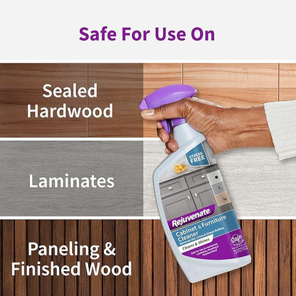 Rejuvenate Cabinet And Furniture Cleaner Removes Dirt, Grime And Grease Buildup To Clean And Shine Cabinets And Furniture, 24 Ounces