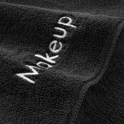 Arkwright Makeup Remover Fingertip Towels 6 Pack - Microfiber Coral Fleece Face Towels, Ultra Soft Reusable Washcloths, Gentle Facial Cleansing for Waterproof Makeup, 11 x 17, Black