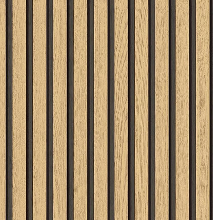 myforHD Wallpaper Peel and Stick Wood Grating Stripe Self-Adhesive Wallpaper Faux Wood Contact Paper Wood Slats Self Adhesive Wall Paper PVC Vinyl Film Removable Waterproof 17.3" x 236"