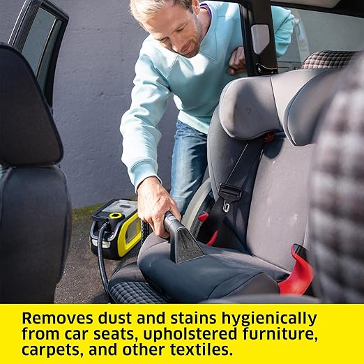 Kärcher Cordless Carpet and Upholstery Cleaner, Self-Cleaning Function, Spot Cleaner for Carpets, Cars and Furniture, SE 3-18 Compact - Tool Only