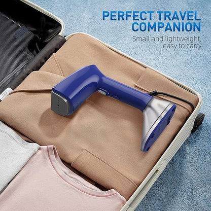 Steamer for Clothes - 1800W Powerful Steam, 2 Modes for Wet and Dry Ironing, 20-Second Fast Heat-up,Detachable Water Tank with Heat-Resistant Gloves -Removing Wrinkles.Only for 120V Countries.Blue