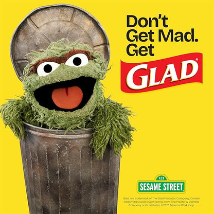 Glad ForceFlex Tall Kitchen Drawstring Trash Bags, 13 Gal, Fragrance Free, 140 Ct (Package May Vary)