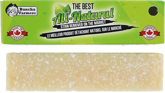 BunchaFarmers All Natural 100% Biodegradable Environmentally Friendly Stain Remover Stick Made in Canada (6 Pack)