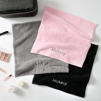Arkwright Makeup Remover Cloths Bulk - Microfiber Coral Fleece Face Towels, Ultra Soft Reusable Washcloths, Gentle Facial Cleansing for Waterproof Makeup, 13 x 13, Black (Case of 108)