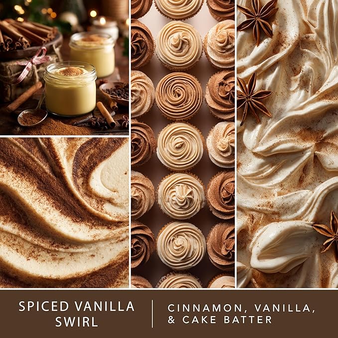 ScentSationals Spiced Vanilla Swirl Fragrance Oil Plug In Air Freshener Refills 3-Pack - Works with Scentsationals Wall Plugs, Long-Lasting Home Fragrance, 0.8 fl oz Each, Packaging May Vary