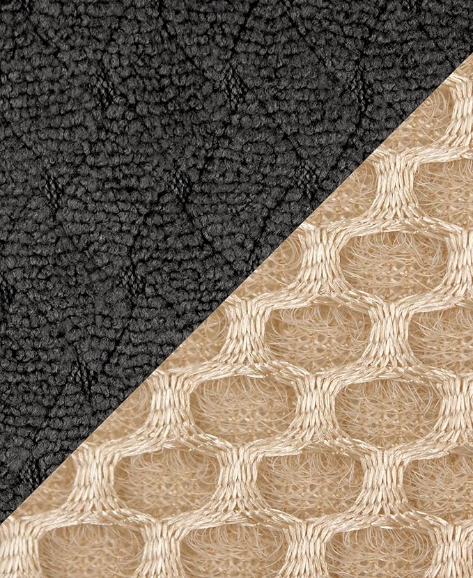 All-Clad Premium Reversible Dish Drying Mat for Kitchen: 16" x 28" Ultra-Absorbent, Long-Lasting, No Condensation, and Oversized for Large Pots and Pans - 1 Pack, Black