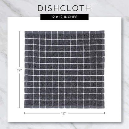 DII Everyday Kitchen Collection Assorted Dishcloth Set, 12x12, Honey Gold, 5 Count