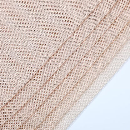 Frienda 6 Pieces Mesh Stuff Sack, 11 x 15 Inch Durable Nylon Drawstring Laundry Bag for Rinsing Beach Toys, Seashell Collecting, Mesh Bags for Travel (Beige Color)