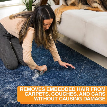 FurDozer Pet Hair Remover & Auto Detailing Tools - Cat & Dog Hair Remover for Carpets, Car Interiors, Couches, Bedding, & Pet Furniture (Gray, (3 Pack) - X6, X3 PRO, X3 MINI)