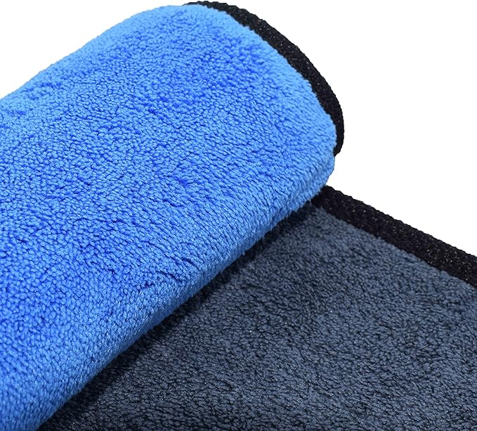 Microfiber Towels for Cars 3 Pieces 500 GSM polishing Cleaning Home, car and Motorbike - 12 x 12 Inches (30x30cm)
