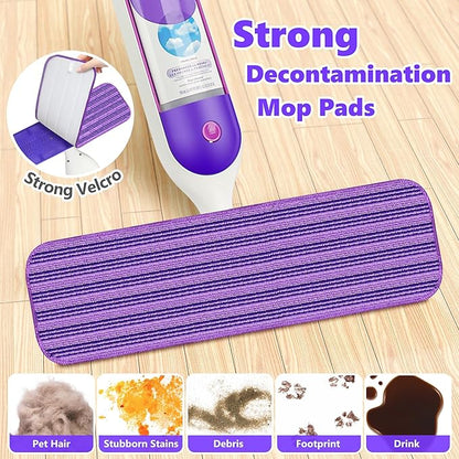 Reusable Mop Pads for Swiffer PowerMop - Microfiber Mop Pads Refills Mop Heads Replacement for Swiffer Mop Spray Mop Floor Mop, Washable Reusable Floor Mopping Refills, 18 Pack