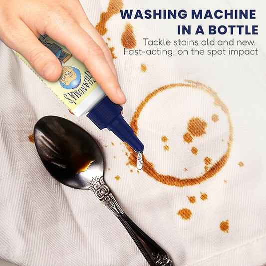 Grandma's Secret Spot Remover - Chlorine, Bleach and Toxin-Free Fabric Stain Remover for Clothes - Removes Oil, Paint, Blood and Pet Stains – 2 Ounce, 6 Pack