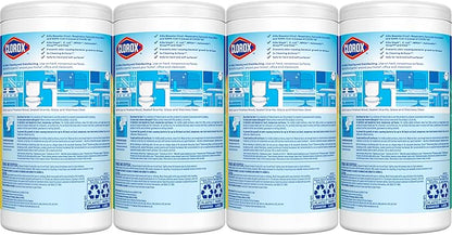 Clorox Disinfecting Cleaning Wipes for Spring Cleaning & Allergy Season, Bleach Free, Fresh Scent and Crisp Lemon, 75 Count Each, Pack of 4