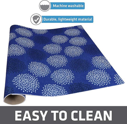 Drymate Jumbo XL Dish Drying Mat (19”x24”), Low-Profile, Super Absorbent, Quick Dry Fabric, Waterproof & Slip-Resistant, for Kitchen Counter, Trimmable, Easy to Clean (USA Made)(GoodBlue)