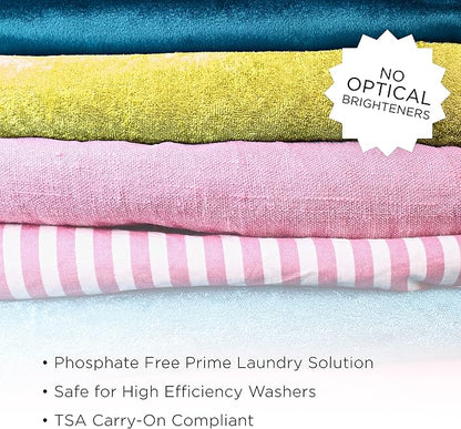 WashEZE 3 in 1 Laundry Detergent Pods, 10 Count, Unscented, Portable, TSA Compliant, Stain Fighter, Fabric Softener, Static Guard