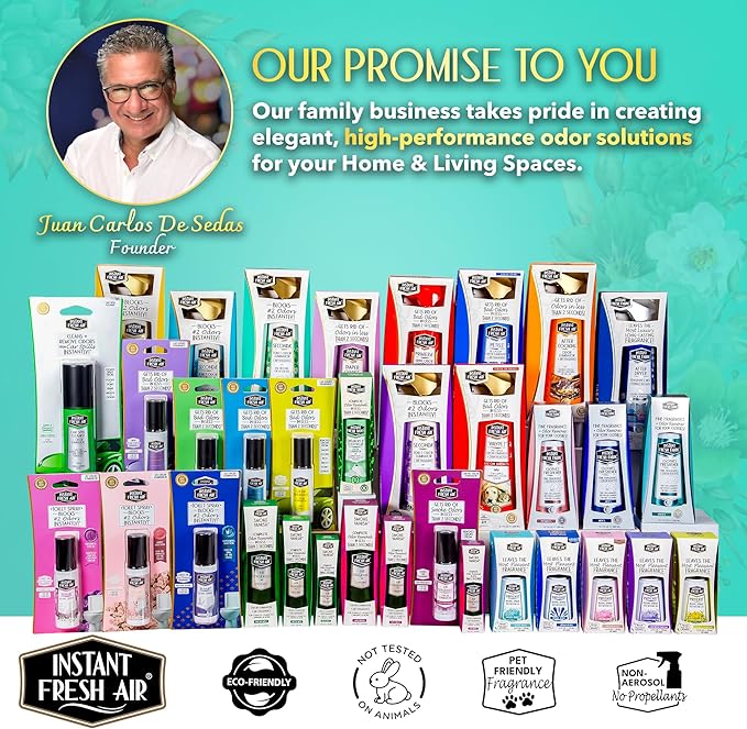 Seconda Premium Toilet Spray - Bathroom Air Freshener & Toilet Bowl Odor Eliminator - For Home, Business, School - Bathroom Deodorizer - Long Lasting Blossom Fragrance - 10.1 fl oz.