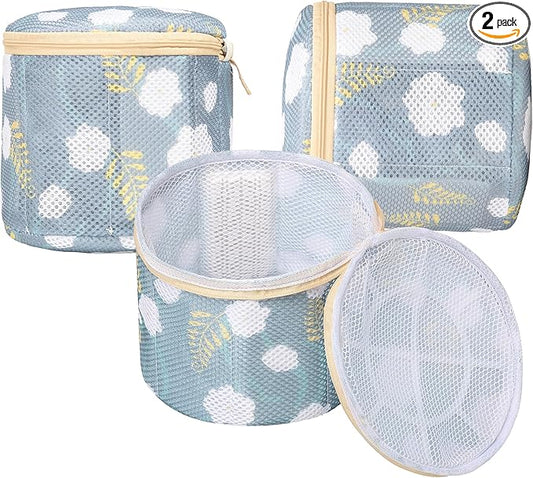 3 Pack Delicates Laundry Bags for Bras and Lingerie – Mesh Wash Bags with Anti-Deformation Structure & Fixed Friction Plates – Prevent Tangling, Snags & Stretching – Ideal for Sports Bras, Travel