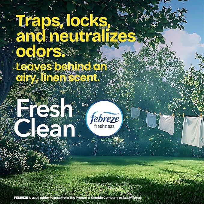 Glad ForceFlex Tall Kitchen Trash Bags, 13 Gallon, Gain Fresh Clean, 40 Count (Package May Vary)