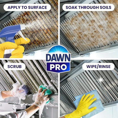 Dawn PRO Kitchen Surface Degreaser,Bulk Cleaning Spray for Oil and Grease Buildup in Commercial Kitchens,32 fl oz,(Pack of 12)