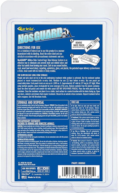 Star Brite NOS-Guard Mildew Odor Control Bags - Slow Release System - Twin Pack