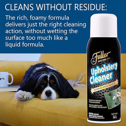 Fuller Brush Upholstery Cleaner – Foaming Multi-Surface Spray for Fabric, Carpet, Vinyl & Car Seats – Removes Stains & Odors Without Residue – Restores & Refreshes – 22 oz (Pack of 1)